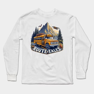 School bus, Route Tales Long Sleeve T-Shirt